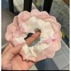 Anillo para el cabello de intestino grueso estilo Zhao Silu, alto valor de belleza, encaje lateral, cuerda para el cabello estilo académico, goma para el cabello dulce y suave para mujer