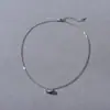 Collar minimalista único, moderno, exquisito, de metal con incrustación de circonita, cadena para la clavícula, estilo cool europeo y americano, versátil