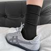 Calcetines Coreanos Todo en Uno de Primavera y Verano Calcetines de Algodón Transpirables sin Costuras Planos Calcetines de Color Sólido para Mujer Medias Blancas para Apilar Medias Finas