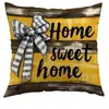 Funda de Almohada Amarilla Abeja Flor Cómoda de Primavera Amazon Transfronterizo para Oficina Dormitorio Sofá
