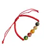 Nuevo Pulsera del Dios de la Riqueza de Cinco Direcciones, Pulsera Tejida a Mano de Hilo Rojo de Cinco Elementos, Pulsera del Año del Zodiaco, Joyería Unisex