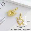 Pingente de Coração Estilo Barroco, Acessório para Joias DIY de Design Exclusivo, Joia de Esmalte de Coração para Halloween