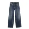 Fabricantes de Ropa de Mujer Transfronterizos al por Mayor 2025 Aliexpress Más Vendidos Otoño Retro Degradado de Dos Tonos Jeans de Pierna Ancha