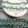 Contas Soltas de Cristal Xingtai Aurora Furo Horizontal Acessórios para Pulseira DIY Contas de Vidro Popular Cristal Fino Contas de Morango