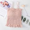 Camisola Sydney Mesmo Estilo Feminina Renda Cogumelo Push-up Sexy Slim-fit Roupa Externa Longa Cor Sólida Sem Alças Feminina Envolto no Peito