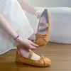 Zapatos Planos Mary Jane de Cuero Suave Estilo Francés para Mujer, Nuevos Estilo Suave con Suela Blanda Loafers para Mujeres Embarazadas Primavera/Verano 2026