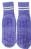 Nuevos calcetines altos de doble banda antideslizantes para mujer, hasta la pantorrilla, para fitness en interiores, yoga y Pilates