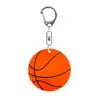 Llavero creativo de impresión plana 2D transfronterizo acrílico fútbol béisbol baloncesto rugby voleibol colgante simple