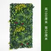 Pared de plantas verdes artificiales personalizada, pared de plantas artificiales con orquídeas, pasto de Milán, pasto mixto, fondo de decoración de pared de césped artificial