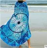 AliExpress ebay estilo europeo y americano toalla de playa redonda estampada chal protector solar bufanda cuadrada de verano bufanda de los deseos