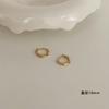 Pendientes lisos de oro y plata con diseño de nicho, pendientes de alta calidad para mujer, nuevos y populares pendientes circulares exagerados 2023