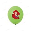 Globo de látex de 12 pulgadas con temática de princesa, estampado de Blancanieves y sirena, decoración para fiesta de cumpleaños