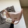 Bolso de Gran Capacidad para Mujer 2025 Nueva Moda Casual Fresco y Estilo Occidental Primavera Axila Un Hombro Cruzado Bolso Dumpling