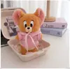 [Solo Ropa] Ropa para Muñeca de Algodón de 10 cm Lindo Pequeño Regalo Conjunto de Mono y Gorro para Muñeca Jerry