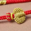 Cuerda Trenzada para Collar con Hojas de Oro DIY Cordón de Buda de Jade Dorado Cuerda Suave para Colgante con Nudo de Transferencia de Hilo Dorado Hecho a Mano