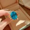 Colar Pingente Pedra Preciosa Banhado a Ouro Textura Tecida Italiana Ouro Bicolor Água-Marinha Diamante Brincos de Diamante Rosa Anel Aberto para Mulheres