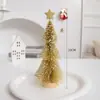 Venta Caliente de Amazon Mini Árbol de Navidad Escena Navideña de Escritorio Diseño Árbol de Navidad Europeo Adornos en stock Lote