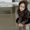 Suéteres de otoño e invierno para niñas 2026 nuevo estilo coreano dulce suéteres de invierno para niñas mayores, ropa interior para niños de talla mediana y grande