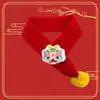Bufanda linda de Año Nuevo para Gatos y Perros, Accesorio Navideño de Reno para Mascotas, Calentador de Cuello Festivo Rojo para Perros Pequeños