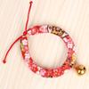 Collar con cascabel para mascotas, estilo japonés, hecho a mano, para perros y gatos, suministros de joyería DIY, tamaño pequeño y mediano, ajustable