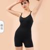 Mono de Yoga de una Pieza de Secado Rápido sin Costuras, Estilo Europeo y Americano para Mujer, Baile, Control de Abdomen, Running, Ajustado de Alta Elasticidad