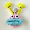 Mini funda protectora para llaves con diseño de salchicha tejida con dibujos animados, ideal para la puerta del hogar, para tarjetas de acceso
