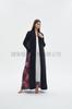 Gabardina Estampada Plegada Miyake Cárdigan Largo para Mujer Gabardina Estampada tipo Capa