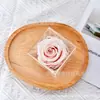 Flor Eterna Acrílico Rosa Cravo Caixa de Flores Dia dos Namorados Natal Dia das Mães Presente de Dia dos Namorados