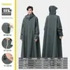 Capa de Chuva Longa Masculina para Chuva Forte, Proteção de Corpo Inteiro, Separada para Pessoas e Veículos, Novo Modelo 2026, Design Integrado para Ciclismo e Veículos Elétricos