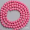 Cuentas de vidrio de color sólido en 14 colores macaron para pulseras hechas a mano, collares y accesorios de joyería con cuentas para DIY, hilos completos de cuentas sueltas