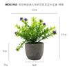 Gipsofila Simulada Mini Pulpa Maceta Planta Verde de Plástico Pulpa Bonsái Adorno de Escritorio Regalo Planta Artificial