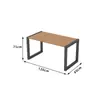 Conjunto de mesa e cadeiras de plástico-madeira para exterior para varanda, pátio, mesa e banco longos de lazer, parque, jardim, terraço, mesa e cadeira anticorrosivas de plástico-madeira