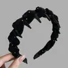 Diadema de Terciopelo para Bebé de Invierno y Otoño para Mujer, Diadema Versátil de Corona Alta Retro, Pinza Elegante para el Cabello al Aire Libre