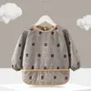Batas Exteriores para Bebés Niñas, Baberos Infantiles para Comer, Bolsillos para Arroz de Bebé, Delantales Tipo Falda de Princesa Impermeables y Anti-Manchas y Ropa Protectora