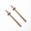 Hashis de madeira maciça, feitos de madeira de asa de galinha crua, estilo japonês, hashis naturais, adequados para uso adulto, utensílios de cozinha, sem pintura e sem cera.