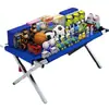 Estantería metálica para puesto, mesa plegable portátil para venta ambulante, estante de puesto portátil, mesa de puesto, estante plegable para uso en puesto