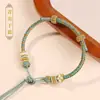 Novo Produto Flor de Gola Pulseira Corda Trançada Pulseira Semi-Acabada Estrela de Cinco Pontas Corda Vermelha Material para Fazer Sozinho Ferramenta de Polimento Joias