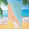 Toalla Grande Absorbente de Sandía de Dibujos Animados para la Playa Toalla de Playa Rayada con Impresión Digital de Microfibra Toalla de Baño para Niños