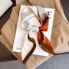 70 Bufandas de Seda con un Toque de Lujo, Moda Coreana Versátil Profesional Bufandas Pequeñas de Seda Imitación, Bufandas de Seda Estampadas Retro para Mujeres
