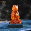 Shengjian esmalte colorido Artesanato de Cristal Animal do Zodíaco rato enfeites de empresa para atrair riqueza para o tesouro presentes comerciais à vista atacado