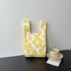 Bolsa Tricotada com Senso Avançado Nova Bolsa de Pulso de Desenho Animado Bolsa de Férias Bolsa de Mão Nicho Versátil Bolsa de Mão Bolsa de Presente