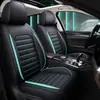 Funda de Cojín para Asiento de Coche de Cuero Completo con Rayas Horizontales de Comercio Exterior Adecuada para Transpirabilidad en las Cuatro Estaciones