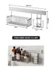 Declaración de Estilo de Vida: Estante de Almacenamiento para Baño de Acero Inoxidable, Cesta Colgante para Baño, No Requiere Taladro, Almacenamiento Montado en Pared para Lavabos y Fregaderos