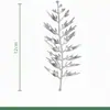 Folhas Prateadas Simuladas Acessórios de Plantas Prateados Folhas Falsas Prateadas Simuladas Acessórios para Arranjo de Flores Acessórios de Folhas de Samambaia Prateada