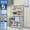 Estante de Acero Inoxidable para Almacenamiento Estante Multicapa para el Hogar Cocina Gabinete Estante de Almacenamiento Multifuncional Estante de Almacenamiento de Pie