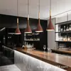 Lámpara de araña pequeña de mesita de noche para dormitorio Estilo Wabi-Sabi Retro Simple Diseñador Restaurante Bar Lámpara de araña Color Nogal Negro