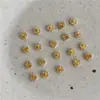 Pendientes de Estambre Dorados de Aleación de Zinc Exquisitos de Gama Alta Accesorios Material de Parche para Pasador de Pelo Tocado DIY de Gama Alta