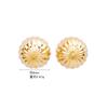 Brincos de prata esterlina 925 estilo coreano design de nicho sentido lanterna estilo coreano elegante estilo INS textura joias femininas de alta qualidade sentido orelha