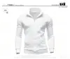 Nueva sudadera deportiva para hombre con cremallera y cuello alto, chaqueta sudadera con cremallera y cuello alto, cárdigan de color liso para hombre, ropa de manga larga para hombre