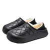 Nuevas Zapatillas de Algodón Impermeables de Invierno EVA para el Hogar de Interior Acolchadas Calientes Zapatillas de Algodón Mismo Estilo para Pareja Zapatos de Algodón para Hombre Venta al por Mayor